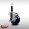 Service Caster 3.5'' SS Solid Poly Swivel 3/4'' Expanding Stem Caster with Brake SCC-SSEX20S3514-SPUS-TLB-34 - alternate 3